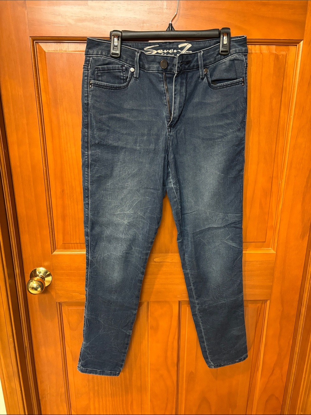 Seven7 Women's Indigo Stretch Skinny Jeans